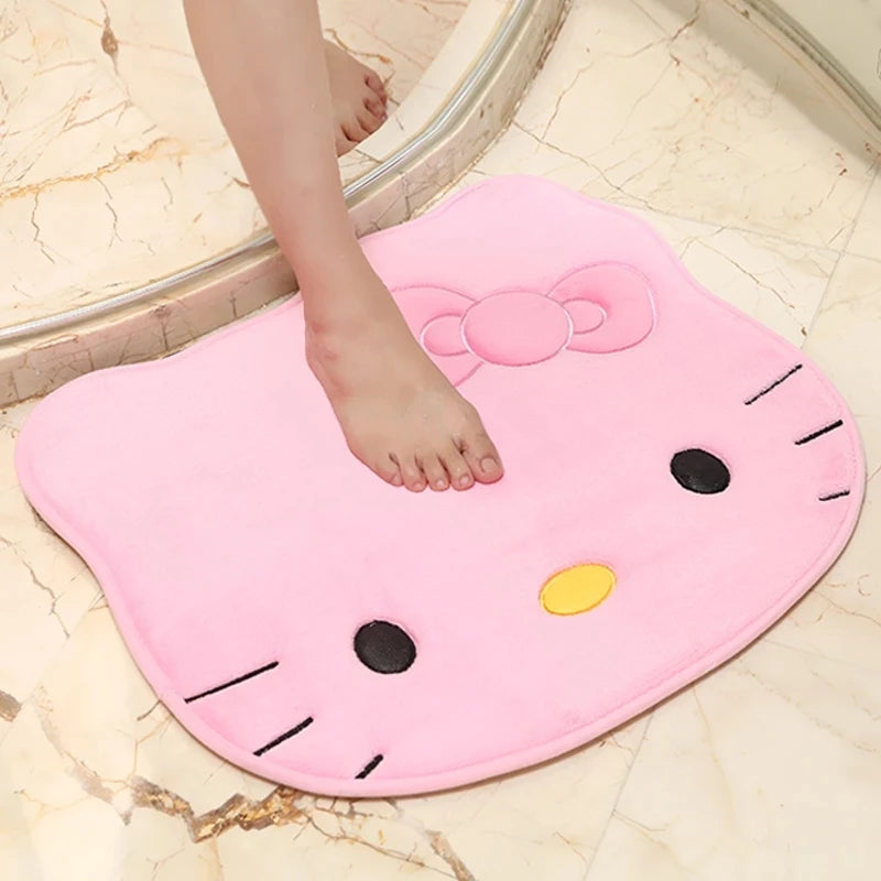 50x60cm  Hello Kitty Plush Floor Mat