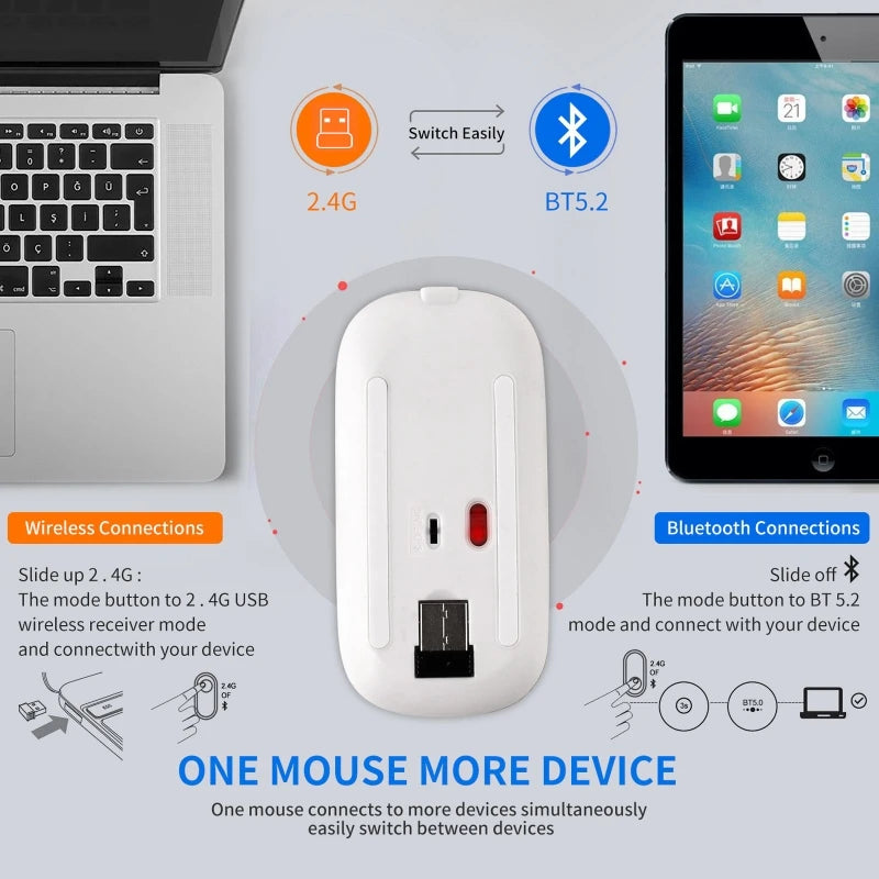 Wireless Mouse with Crystal Diamonds