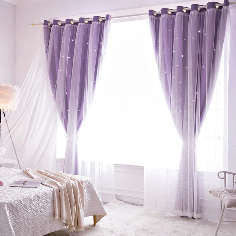 Cute Bedrooom Windows Drapes