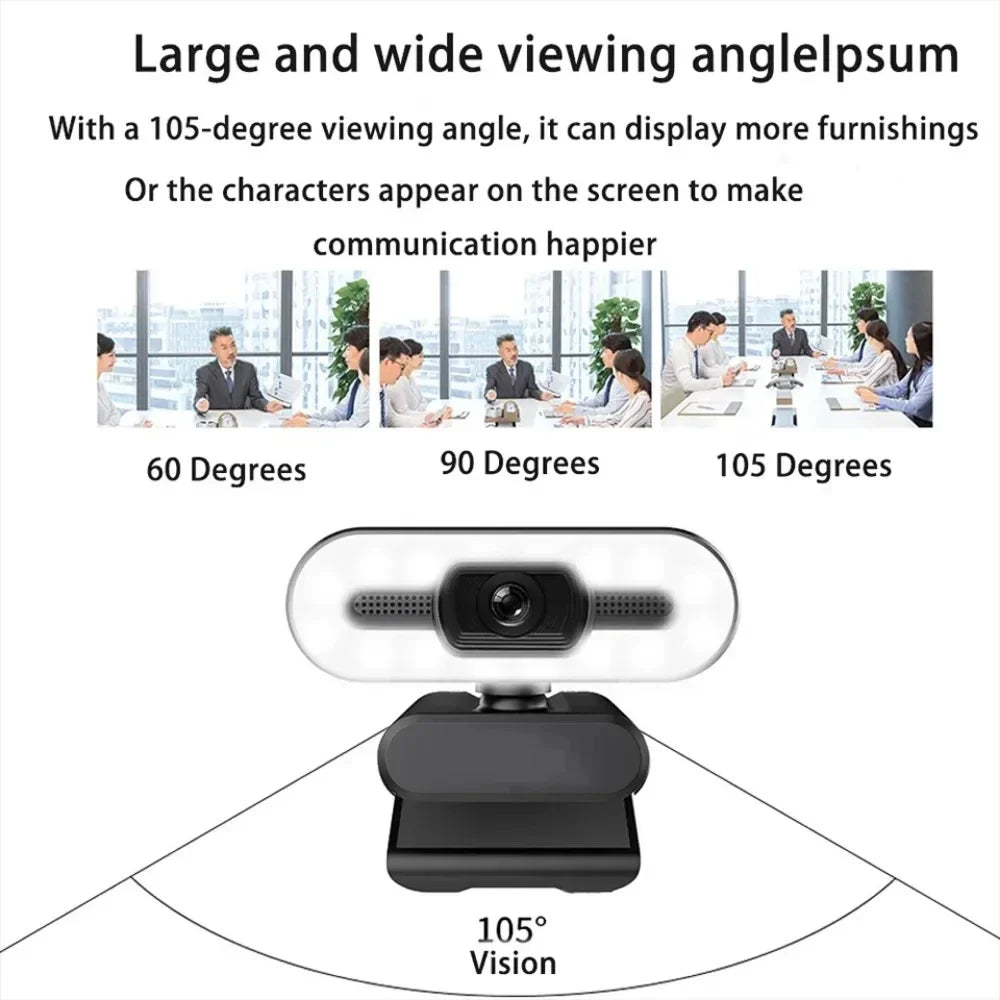 Portable Full HD 1080P,2K,4K Webcam