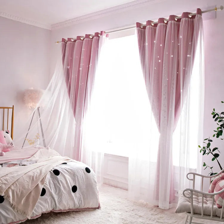 Cute Bedrooom Windows Drapes