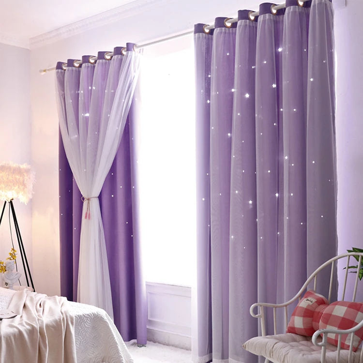 Cute Bedrooom Windows Drapes