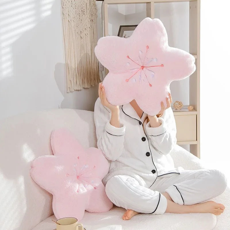 Pink Sakura Plush Pillow