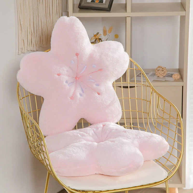 Pink Sakura Plush Pillow